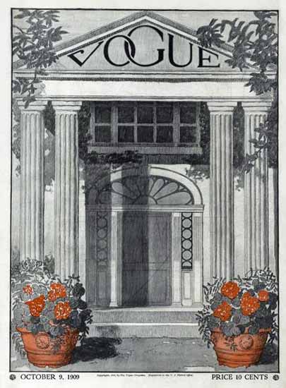 Vogue 1909-10-09 Copyright | Vogue Magazine Graphic Art Covers 1902-1958