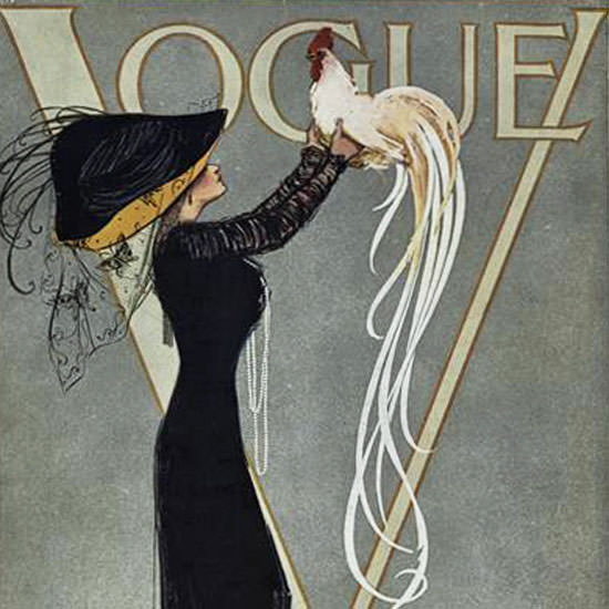 Vogue 1910-07-15 Copyright crop | Best of Vintage Cover Art 1900-1970