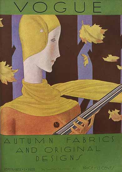 Vogue 1928-09-01 Copyright | Vogue Magazine Graphic Art Covers 1902-1958