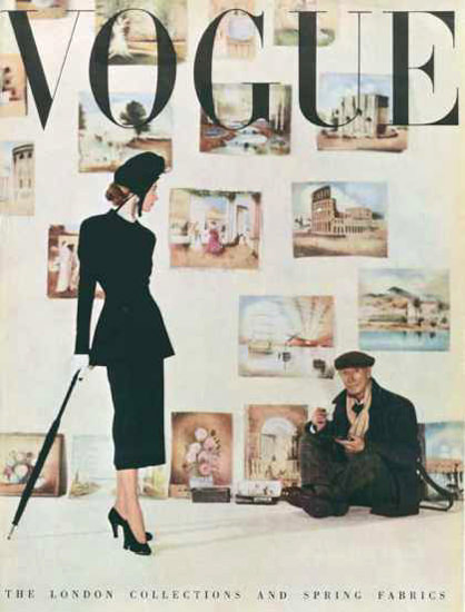 Vogue Copyright 1948 The Painter The London Collections | Sex Appeal Vintage Ads and Covers 1891-1970