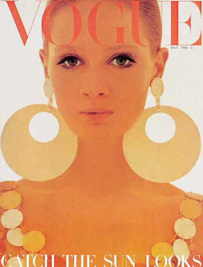 Vogue Copyright 1966 Catch The Sun Looks The Earrings | Sex Appeal Vintage Ads and Covers 1891-1970