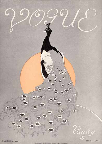 Vogue Cover 1909-11-27 Copyright | Vogue Magazine Graphic Art Covers 1902-1958