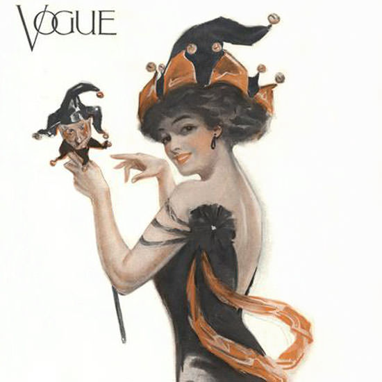 Vogue Cover 1910-02-12 Copyright crop | Best of 1891-1919 Ad and Cover Art