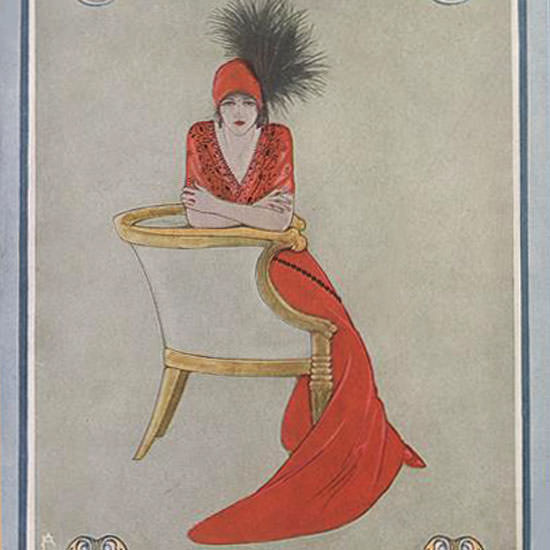 Vogue Cover 1912-03-01 Copyright crop | Best of Vintage Cover Art 1900-1970