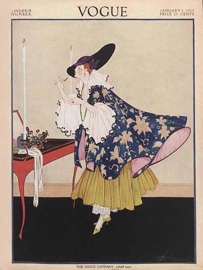 Vogue Cover 1915-01-01 Copyright | Vogue Magazine Graphic Art Covers 1902-1958