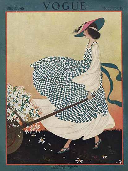 Vogue Cover 1915-06-15 Copyright | Vogue Magazine Graphic Art Covers 1902-1958