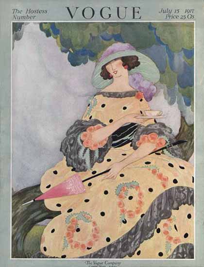 Vogue Cover 1917-07-15 Copyright | Vogue Magazine Graphic Art Covers 1902-1958