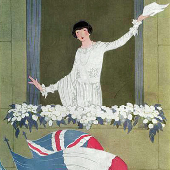 Vogue Cover 1918-06-15 Copyright crop | Best of 1891-1919 Ad and Cover Art