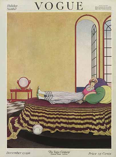 Vogue Cover 1918-12-15 Copyright | Vogue Magazine Graphic Art Covers 1902-1958