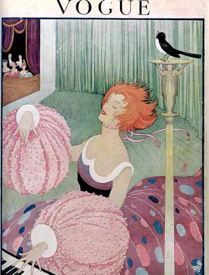 Vogue Cover Copyright 1919 Lady Paino Nightingale | Sex Appeal Vintage Ads and Covers 1891-1970