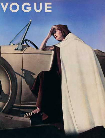 Vogue Cover Copyright 1935 The Automobile | Sex Appeal Vintage Ads and Covers 1891-1970