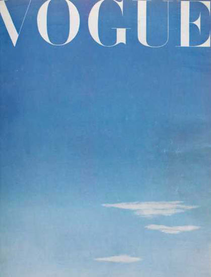 Vogue Cover Copyright 1945 Blue Sky | Vintage Ad and Cover Art 1891-1970