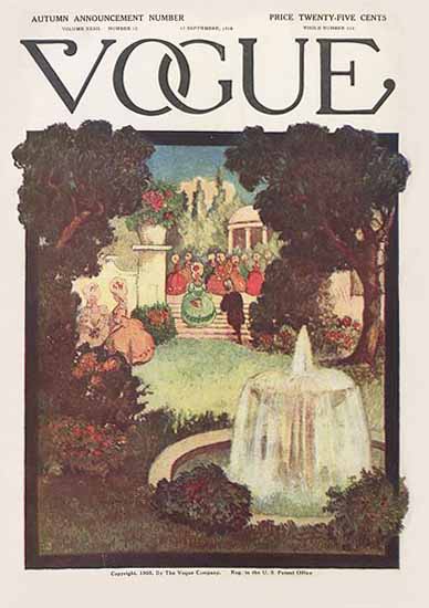 Vogue Magazine 1908-09-17 Copyright | Vogue Magazine Graphic Art Covers 1902-1958