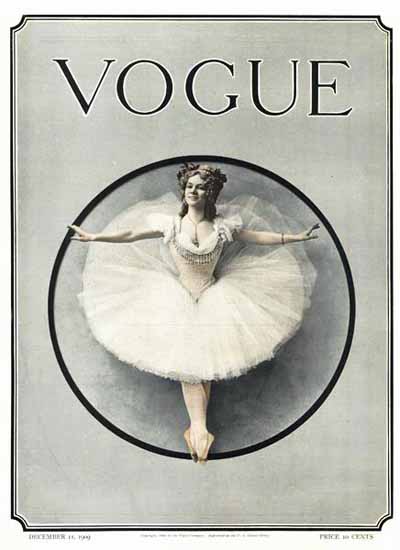 Vogue Magazine 1909-12-11 Copyright | Vogue Magazine Graphic Art Covers 1902-1958