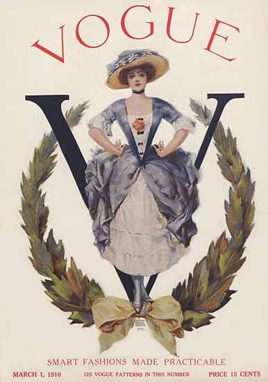 Vogue Magazine 1910-03-01 Copyright | Vogue Magazine Graphic Art Covers 1902-1958