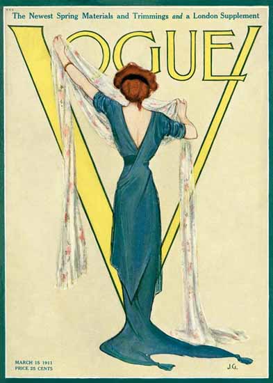 Vogue Magazine 1911-03-15 Copyright | Vogue Magazine Graphic Art Covers 1902-1958