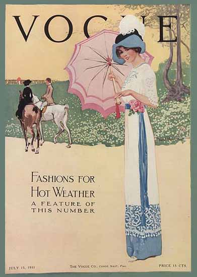 Vogue Magazine 1911-07-15 Copyright | Vogue Magazine Graphic Art Covers 1902-1958