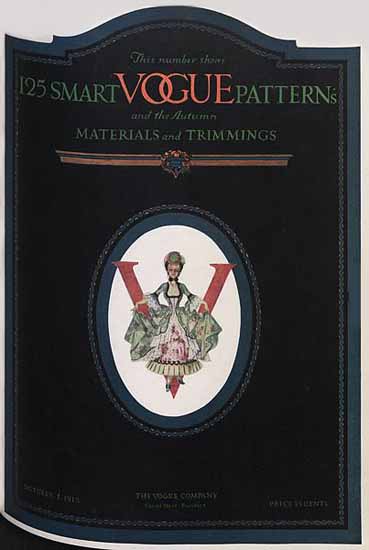 Vogue Magazine 1912-10-01 Copyright | Vogue Magazine Graphic Art Covers 1902-1958