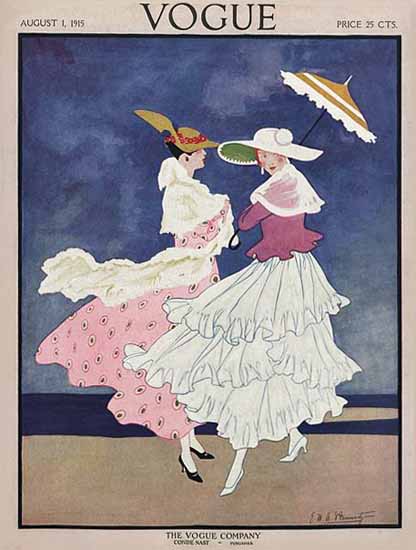 Vogue Magazine 1915-08-01 Copyright | Vogue Magazine Graphic Art Covers 1902-1958