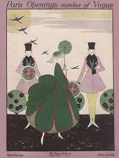 Vogue Magazine 1916-03-15 Copyright | Vogue Magazine Graphic Art Covers 1902-1958