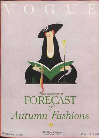 Vogue Magazine 1917-09-15 Copyright | Vogue Magazine Graphic Art Covers 1902-1958