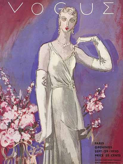 Vogue Magazine 1930-09-29 Copyright | Vogue Magazine Graphic Art Covers 1902-1958