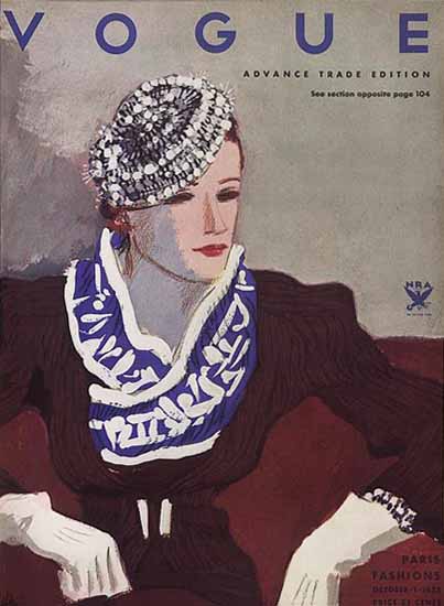 Vogue Magazine 1933-10-01 Copyright | Vogue Magazine Graphic Art Covers 1902-1958