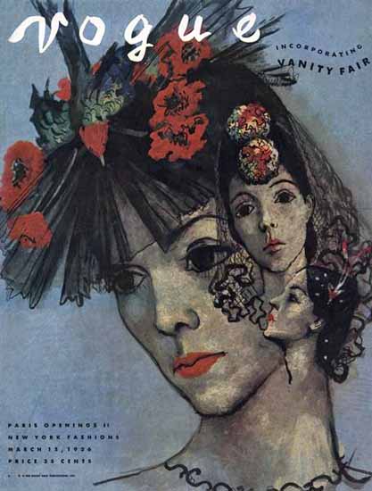 Vogue Magazine 1936-03-15 Copyright | Vogue Magazine Graphic Art Covers 1902-1958