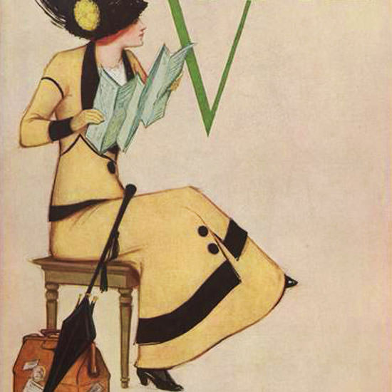 Vogue Magazine Cover 1911-05-15 Copyright crop | Best of 1891-1919 Ad and Cover Art