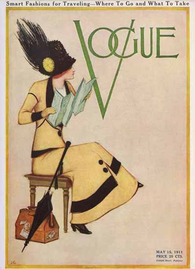 Vogue Magazine Cover 1911-05-15 Copyright | Vogue Magazine Graphic Art Covers 1902-1958