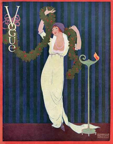 Vogue Magazine Cover 1912-12-15 Copyright | Mad Men Art | Vintage Ad ...