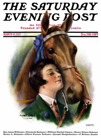 WH Coffin Cover Artist Saturday Evening Post 1927_03_19 | The Saturday Evening Post Graphic Art Covers 1892-1930