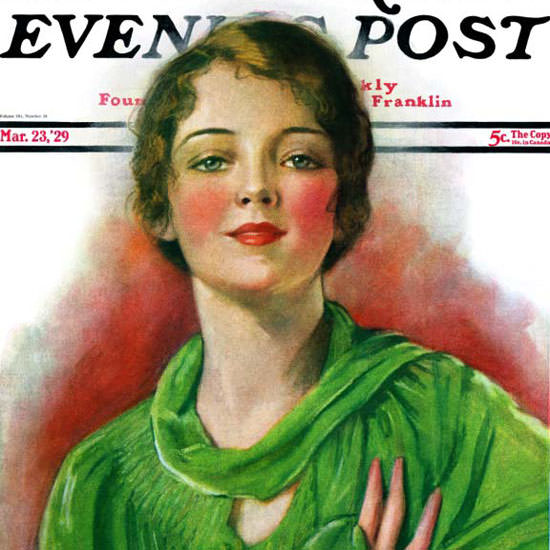 WH Coffin Saturday Evening Post 1929_03_23 Copyright crop | Best of Vintage Cover Art 1900-1970