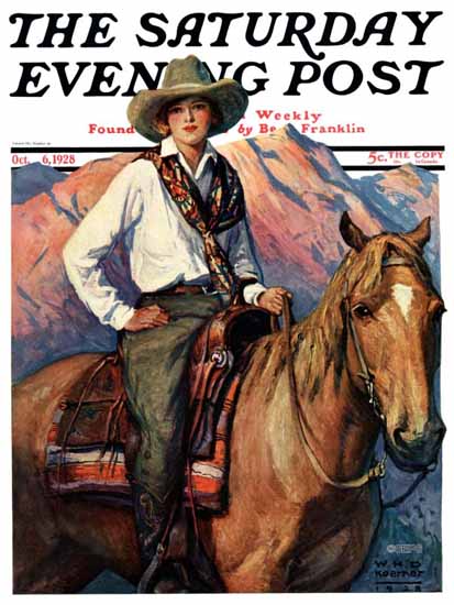 WHD Koerner Saturday Evening Post 1928_10_06 | The Saturday Evening Post Graphic Art Covers 1892-1930