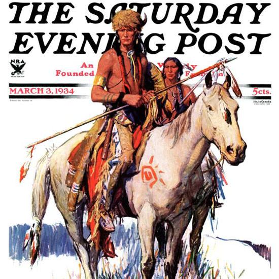 WHD Koerner Saturday Evening Post Plains 1934_03_03 Copyright crop | Best of Vintage Cover Art 1900-1970