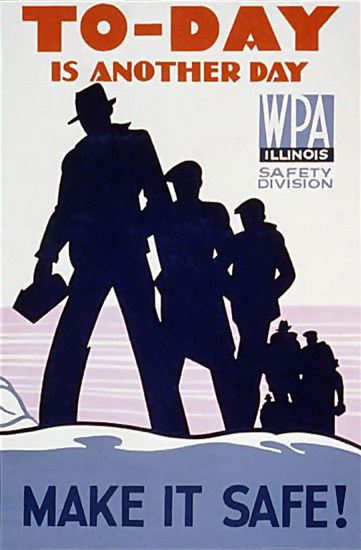 WPA Illinois To-Day Is Another Day | Vintage Ad and Cover Art 1891-1970