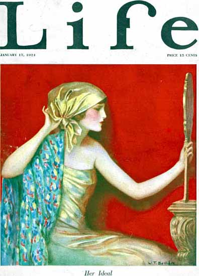 WT Benda Life Humor Magazine 1924-01-17 Copyright | Life Magazine Graphic Art Covers 1891-1936