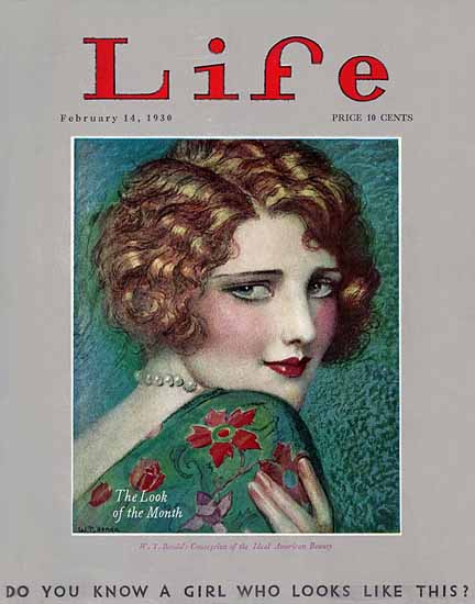 WT Benda Life Humor Magazine 1930-02-14 Copyright | Life Magazine Graphic Art Covers 1891-1936