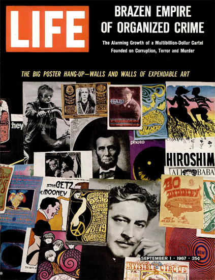 Walls and Walls of Expendable Art 1 Sep 1967 Copyright Life Magazine | Life Magazine Color Photo Covers 1937-1970