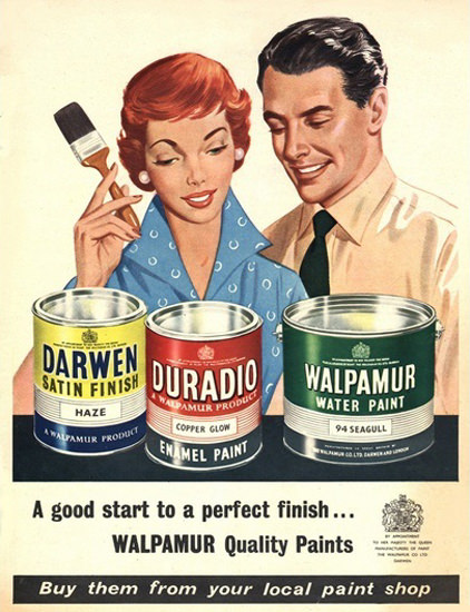 Walpamur Quality Paints A Good Start | Sex Appeal Vintage Ads and Covers 1891-1970