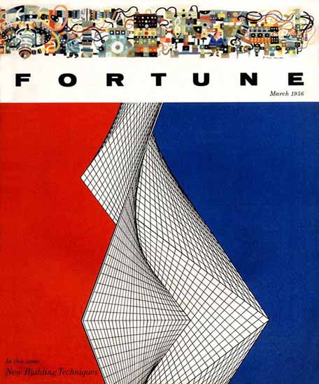 Walter Allner Fortune Magazine March 1956 Copyright | Fortune Magazine Graphic Art Covers 1930-1959