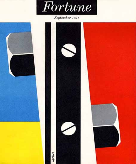 Walter Allner Fortune Magazine September 1951 Copyright | Fortune Magazine Graphic Art Covers 1930-1959