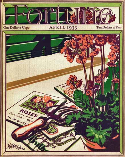 Walter Buehr Fortune Magazine April 1933 Copyright | Fortune Magazine Graphic Art Covers 1930-1959