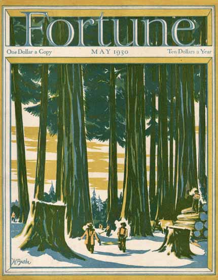 Walter Buehr Fortune Magazine May 1930 Copyright | Fortune Magazine Graphic Art Covers 1930-1959