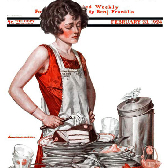 Walter Humphrey Saturday Evening Post 1924_02_23 Copyright crop | Best of Vintage Cover Art 1900-1970