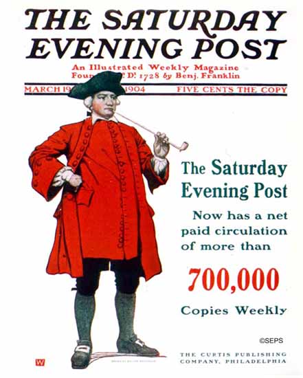 Walter Whitehead Saturday Evening Post Cover 1904_03_19 | The Saturday Evening Post Graphic Art Covers 1892-1930