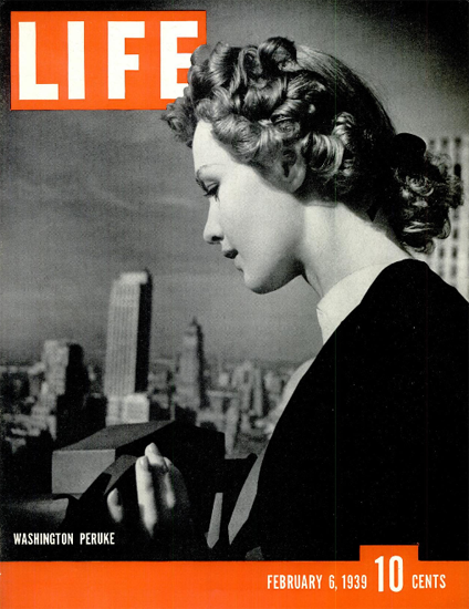 Washington Peruke 6 Feb 1939 Copyright Life Magazine | Life Magazine BW Photo Covers 1936-1970