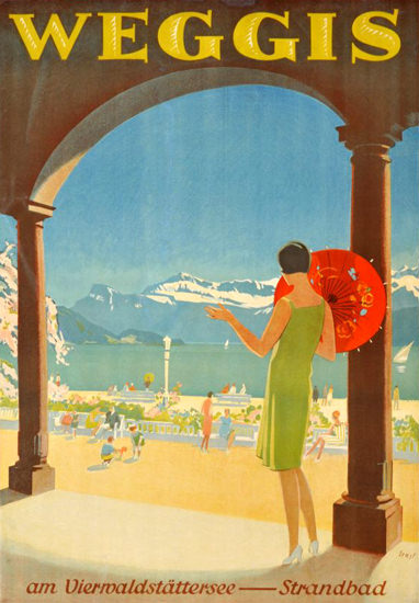 Weggis Vierwaldstaettersee Strandbad 1930s | Sex Appeal Vintage Ads and Covers 1891-1970