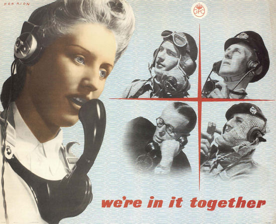 Were In It Together United Kingdom | Vintage War Propaganda Posters 1891-1970