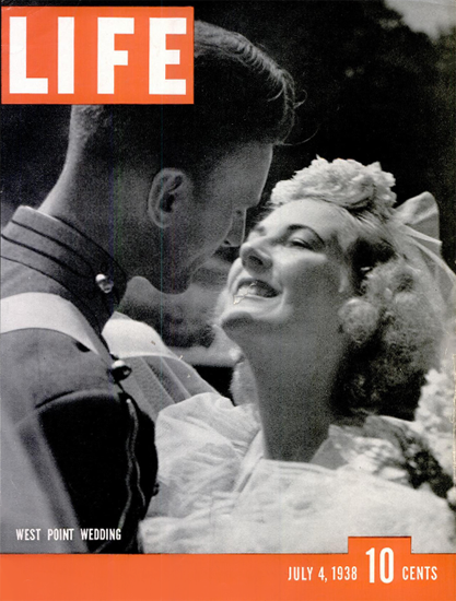 West Point Wedding 4 Jul 1938 Copyright Life Magazine | Life Magazine BW Photo Covers 1936-1970